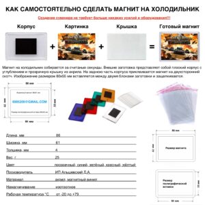 Как сделать магнит на холодильник