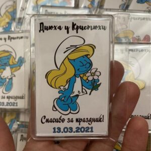 Магнитик акриловый Смурфета